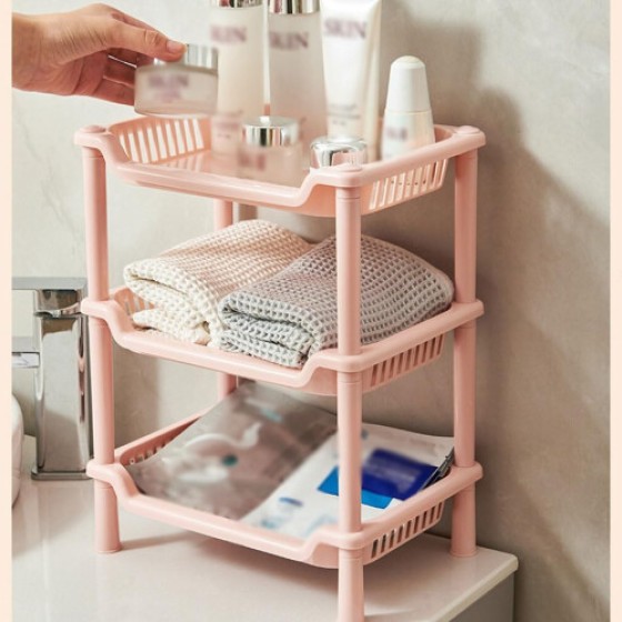 厨房收纳架多功能桌面整理架，适用于厨房和浴室，可调节厨具架，耐用金属设计